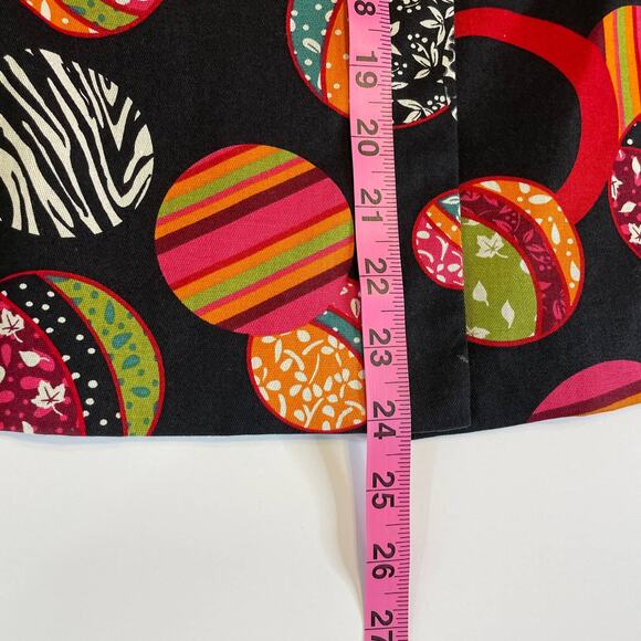 Acorn Black Colorful Fun Mixed Print Ball Shapes Long Sleeve Lined Jacket M - Picture 13 of 13